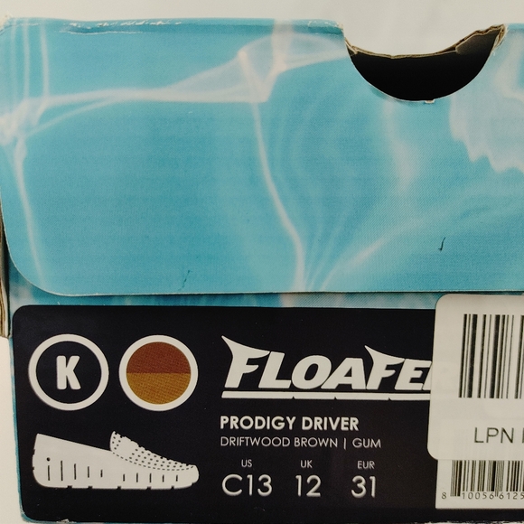 Floafers Prodigy Driver Kids Loafers Size C13 Green Olive Gum - Picture 8 of 10